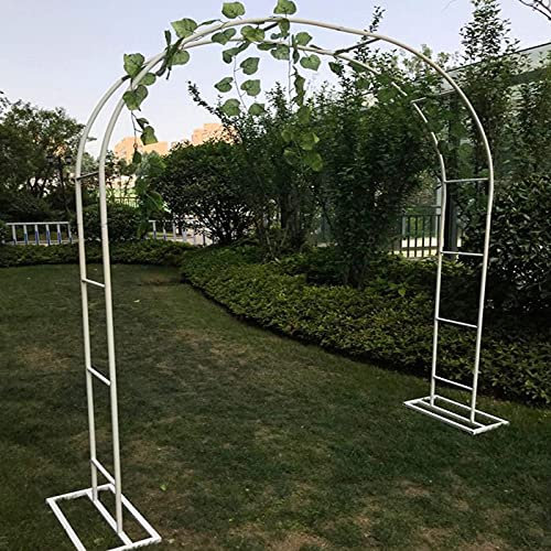 Arche de jardin en métal pour plantes grimpantes - Résistante aux intempéries - Pergola en fer forgé - Pour jardin, pelouse, mariage