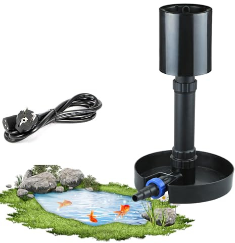 Skimmer per laghetti, membrana telescopica per la rimozione dell'olio con altezza regolabile per la raccolta delle foglie e la filtrazione superficiale in stagni e laghi koi