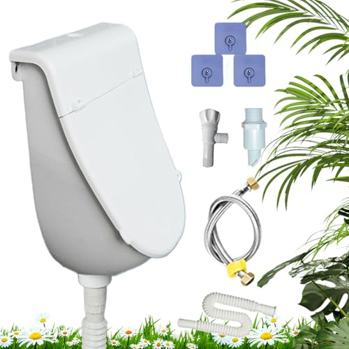 Urinario Exterior Para Patio Trasero - Desviador De | Urinario de Pared Separador Sin Olor con Tapa para Hombre Casa Dormitorio Autocaravana