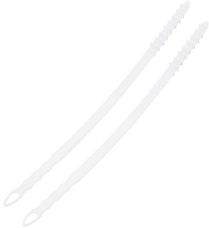 STOBAZA Set 2 Pezzi Spazzole Per Pulizia Asciugatrice Manico in Pp e Setole in Nylon, Rimozione Lanugine Per Prese D'aria, Strumento Per Manutenzione Casa e Prevenzione Incendi