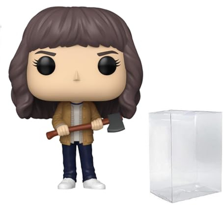 POP TV: Stranger Things - Joyce Byers with Axe Exclusive #1801 (Season 5) Funko Vinyl Figure (Bundled with Compatible Box Protector Case), 3.75 inches