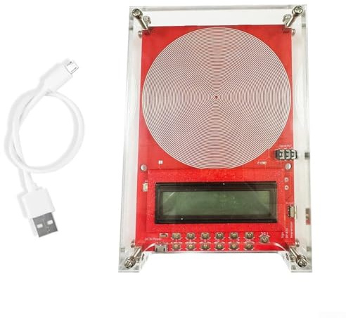 Generador de frecuencia personalizado 0.01Hz-200kHz Dispositivo de resonancia de onda sinusoidal ajustable a 7.83Hz para alivio del estrés del sueño, meditación, uso en casa y oficina, rojo