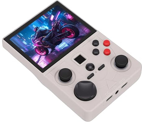 BONKZEBU Handheld Game Console Portable Retro Gaming Console with WiFi Support for Travel and Home Use 3.5 Inch Dual Joystick (64G)