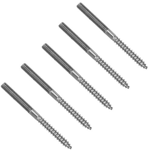 5 Stück M8x130 Edelstahl Stockschraube Rechtsgewinde Stockschrauben Schraubstifte Gewinde Schraube Stift