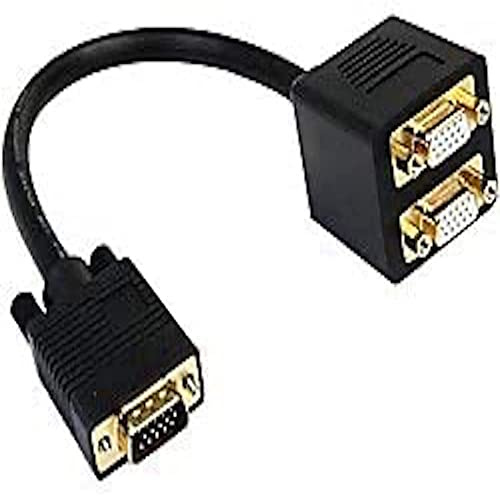 StarTech.com 1 ft VGA to 2x VGA Video Splitter Cable - M/F - VGA-Splitter - HD-15 (M) - HD-15 (W) - 30 cm