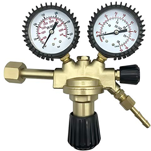 Riduttore di pressione - Manometro - Gas protettivo Argon/CO² - saldatura MIG/MAG/TIG/TIG - VECTOR WELDING