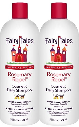 Fairy Tales Rosemary Repel Daily Kids Shampoo– Kids Like the Smell, Lice Do Not, 32 fl oz. (Pack of 2)
