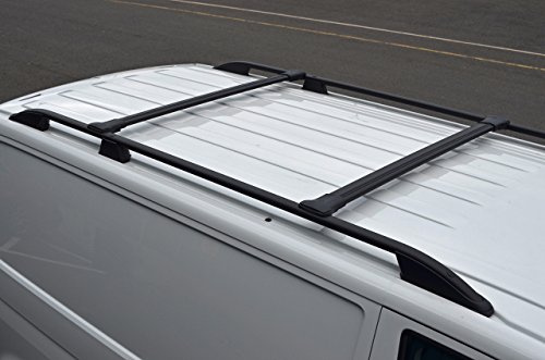 ALVM Parts & Accessories Schwarze Querstangen für Dachträger für T5 Transporter (2003–15)