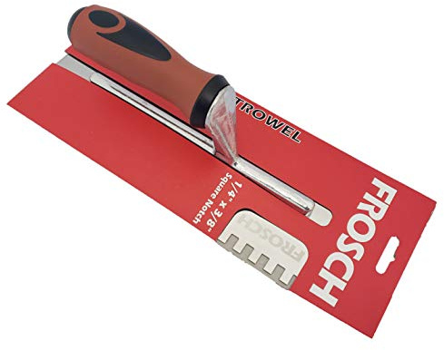 Frosch Stainless Steel Square Notch Tile Trowel (1/4 X 3/8)