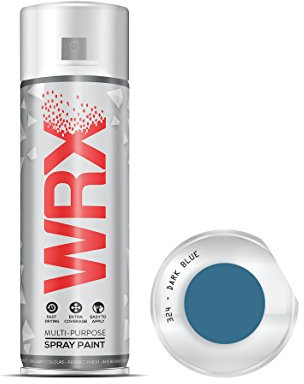 WRX Spray Paint - Dark Blue - 400 ml Quality Brilliant Colours Perfect Finish Brilliant All Purpose Interior/Exterior, Art, Crafts, Auto, Home Furniture, Garden, Radiator Paint 400ml