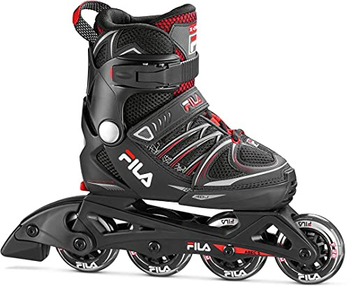 FILA Skates 010620140 X-ONE Inline Skate Kid Black/RED Größe M 32-35