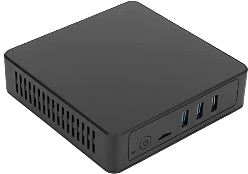 Mini PC, Mini Computadora con 11, 4 Núcleos 4 Hilos DDR4 8GB + 256G 4K 60Hz DP Micro Computadora para Juegos, para AC7265, 2.4G / 5G WiFi, BT4.2, Gigabit Ethernet(Negro)