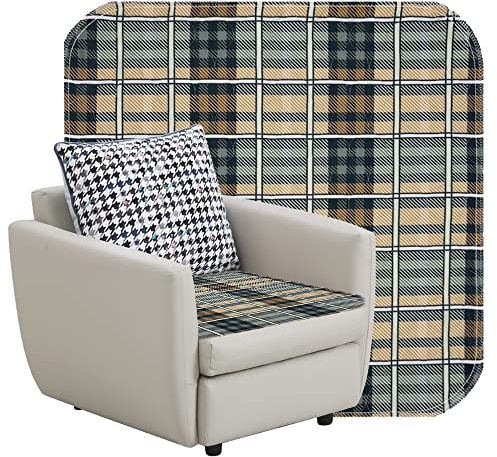 GRUENERDE Waschbare Inkontinenz Stuhlauflage 54*56cm wasserdichte Langlebige Sitzauflage Stuhlauflage für Sessel Stühle Sofa Autositz