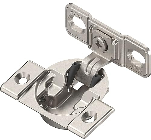 Blum 33B355AF22 Compact Face Fix Hinge 107° with Spring and Mounting Plate