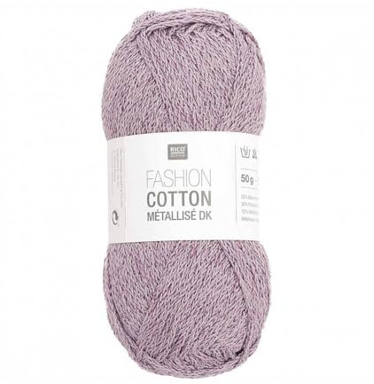 Strickgarn Fashion Baumwolle Metallic DK Rico Design
