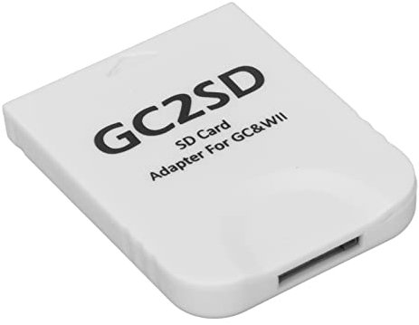 Lettore di Schede GC2SD per Adattatore per Scheda di Memoria Micro Wii, Scheda di Memoria Micro con Memoria Massima di 512 GB per L'Archiviazione di Giochi Ed È Comodo Usare e Semplice (Bianco)