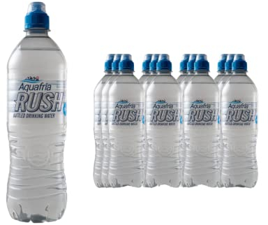Aquafria Sports Cap Water, 12 Refreshing Pure Still Water Bottles. Manufactured in The UK & 100% Recyclable Plastic Bottles (Case of 12 x 750ml Bottles)