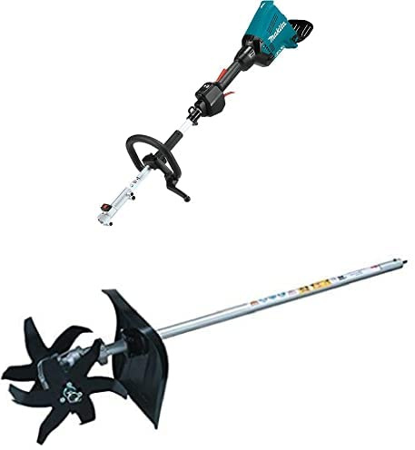 Makita DUX60Z Akku-Multifunkt-Antrieb 2x18V (ohne Akku, ohne Ladegerät) + Kultivatoraufsatz KR400MP