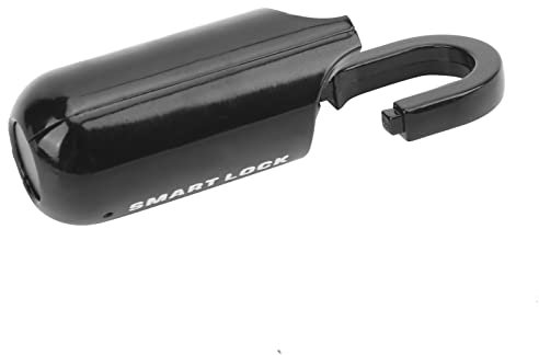 Cadenas à Empreintes Digitales, Serrure de sécurité sans clé en Alliage de Zinc DC5V pour Portes pour Armoires pour Sacs à Dos pour Vélos (Noir)