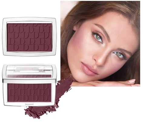 Geprägte Blush Palette Silky Matte Blush Palette mit Langanhaltendem, Kontur und Highlighter Make-up für ein natürliches Leuchten Aufbaubare Abdeckung Puder Blush Puder Blush Puder (Beere)