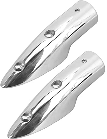316 Edelstahl 7/8 Zoll Handlaufende 2 Stück Anti-Korrosions-Marine-Bootszubehör