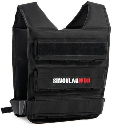 SINGULARWOD - Chaleco Lastrado Chaleco con lastres para entrenamiento. Chaleco con peso ajustable. Chaleco lastrado hasta 30kg. Chaleco tactico lastrado. Chaleco Lastrado Ajustable.