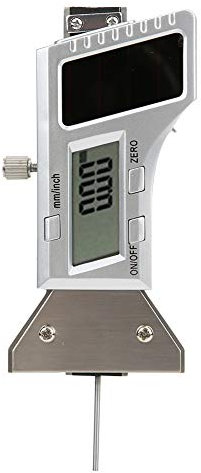 Medidor Digital de Profundidad de Neumáticos Rango de Calibre Precisión de 0,01 Mm, Diseño Preciso Energía Solar Acero Inoxidable de, Liviano para Máxima Durabilidad