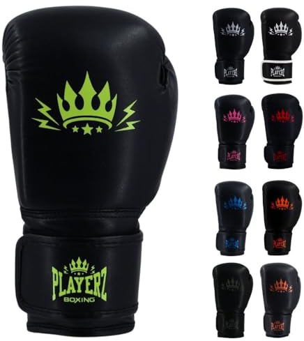 Playerz Element Kids Boxing Gloves, Junior Gloves for Bag Work, Pad Work, and Sparring - Great for Young Athletes, Boys or Girls for Boxing, Muay Thai and Kickboxing Training