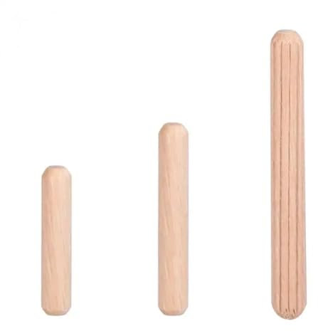 Holzdübel Holzdübel massiv hart, 50 Stück Stifte M6 M8 Holzdübel Dübelstangen, konische Hartholzdübel for Möbelreparatur und Befestigung, handwerkliche Herstellung, Länge 30/40 mm(8x30mm)