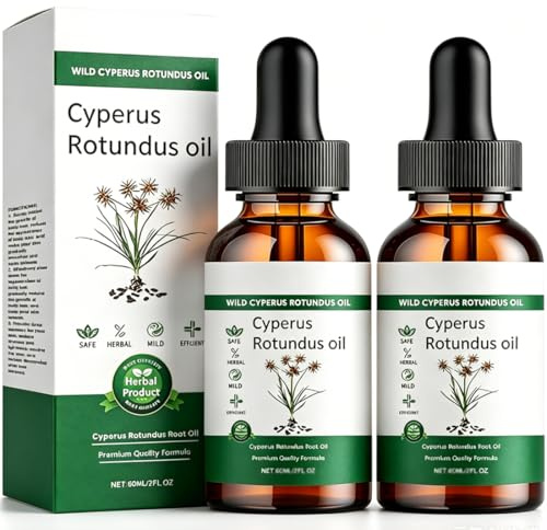 Generisk Cyperus Rotundus-olja, 2 st Cyperus Oil Natural för hårborttagning och hudhydratisering
