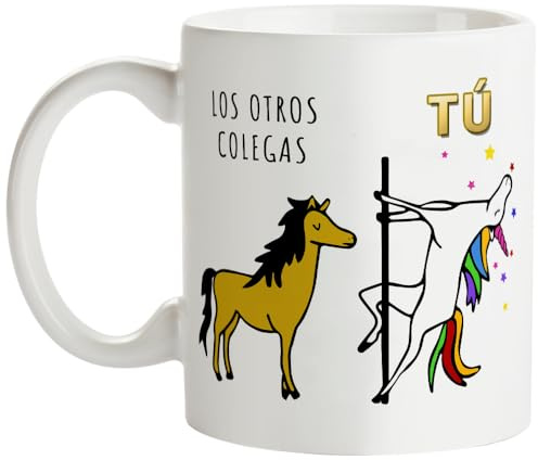 Fatbaby Taza de Café Divertida para Colegas, Regalos de Cumpleaños y Navidad para Compañeros de Trabajo, Taza de Té 11 oz (325 ml)