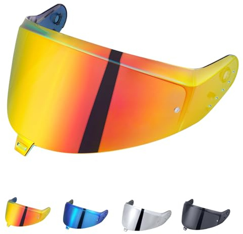 JQF Gear Visière de Casque pour Shark SKWAL i3/RIDILL 2/ D-SKWAL 3 | Visiere Casque Moto de Protection Contre Le Vent Moto,Lentille de Remplacement de Visière de Casque de Moto