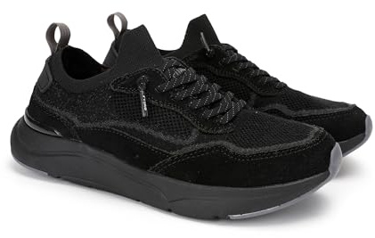 PITAS | TUI Woman | Zapatillas de Mujer Casual | Náuticos para el Invierno | Mocasines | Zapatilla de Vestir | Zapatos sin Cordones | Deportivas Casual | Calzado Walkinpitas | Negro 40