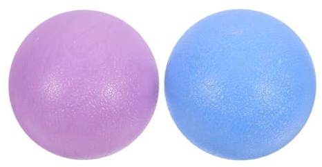 Baluue 2stücke Massagebälle zur Triggerpunkttherapie Fußgymnastik und Myofaszialen Entspannung für Rücken Füße und Sohlen Inkl Gymnastikballrolle und Großem Erdnussform-gymnastikball