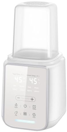 Baby Flaschenwärmer 8-in-1, Muttermilch Erwärmer mit digitaler Temperaturanzeige, Nachtlicht, schneller Erwärmung und Sterilisator für Muttermilch und Säuglingsnahrung (Milchweiß​)