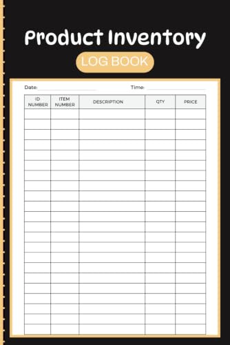 Product Inventory Log Book: Track Inventory, Quantities, Pricing, and Product Records with Easy Daily Stock Logs for Small Business Owners, Retail Stores, Warehouses, and Resellers