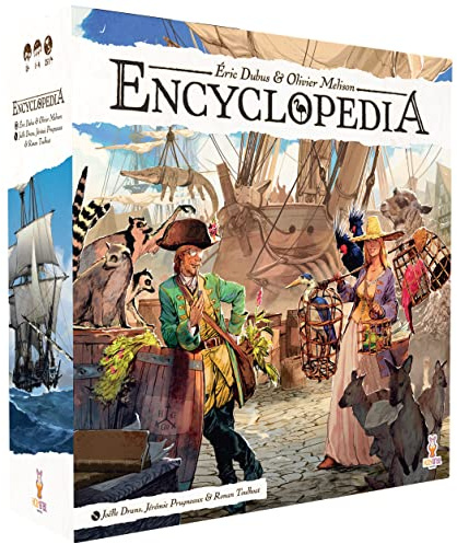 Holy Grail Games Enzyklopädie, Strategie-Brettspiel, Würfel und Arbeiterplatzierung, 1 bis 4 Spieler, über 25 Minuten, ab 14 Jahren