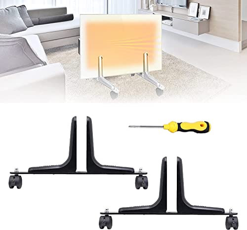 2x Feet For Infrared Heating, Feet For Infrared Heaters, Robust Feet For Freestanding Use Of The Electric Heater, Suitable For Different Brands B