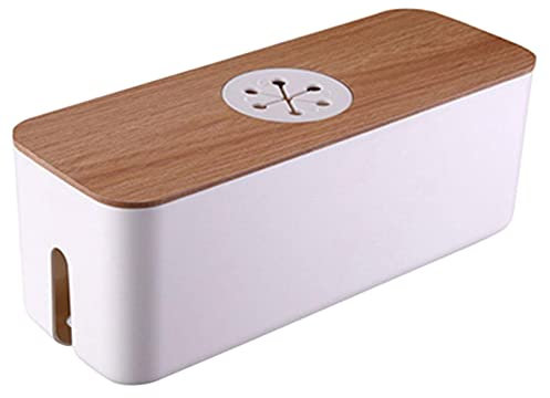 ZCSXK Boîte à Cordon | Rangement en Fil pour Bureau | Gestion des câbles boîte Organisateur câbles pour Cordon d'extension Protection Contre Les surtensions pour Bureau à Domicile