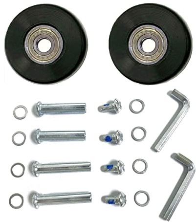 LOTOWELZON Ersatz Koffer Rollen 40/45/50/54/60/64 mm Mit 8mm Gummi für Trolley Samsonite