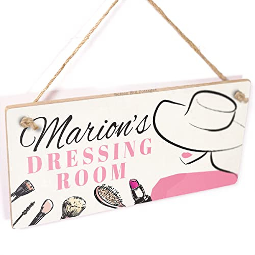 Personalised Dressing Room Sign, Makeup Theme Decor | Dressing room sign with personalised name wording