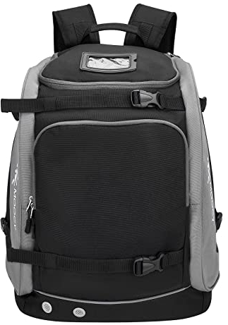 Lixada Skischuh-Tasche mit großem Fassungsvermögen, 65 l, Skischuh-Reiserucksack für Skihelm, Brille, Snowboard