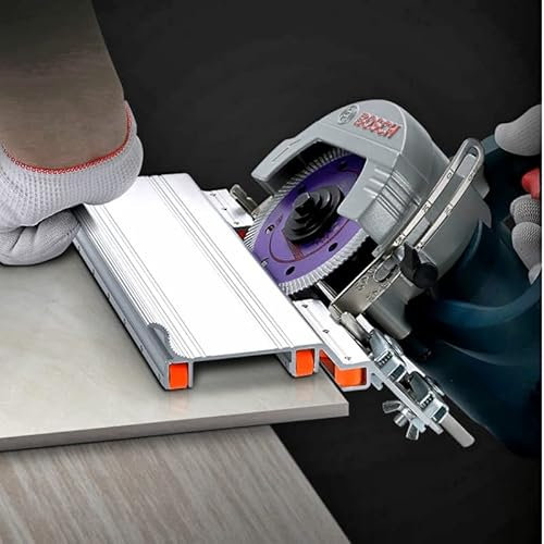 TEmkIn Taglierina da banco Utensili/Accessori/smussatura/Guida/tagliapiastrelle in Ceramica per smussatura di Piastrelle ad Angolo di 45 Gradi