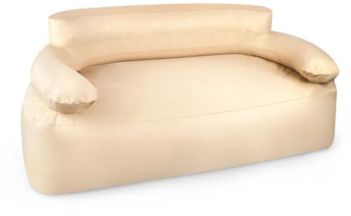 TRMLBE Aufblasbares Sofa Camping Luftsofa Aufblasbare Couch Outdoor mit Rücken und Armlehne Wasserdichtes Tragbare Camping Sofa für Indoor Party Strand, für 2 Personen