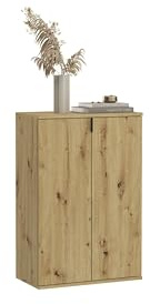 xonox.home - Schuhkommode Projekt X 61x99x34 cm in Artisan Eiche - Schrank Highboard Anrichte Sideboard Beischrank - Zeitloses Design