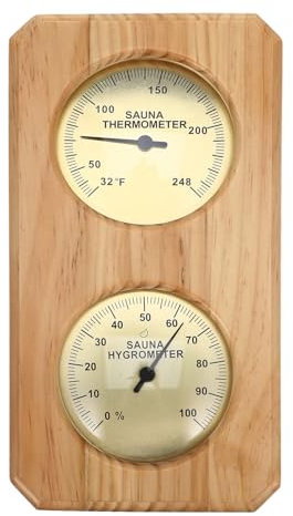 Baluue Y Higrómetro De Sauna De Pared Para Medidor De y Para Habitaciones De Sauna y Interiores