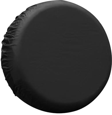 Partuto 1 Pcs 14 inch Universal Spare Tire Cover 190T Polyester Black