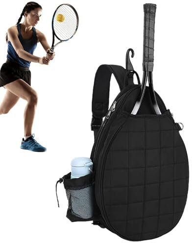 Tennistaschen für Damen – gepolsterte Riemen, Tennistasche, Tragegriff oben mit Haken, wasserabweisende Tennisschling-Tasche, abnehmbarer Rucksack für Männer und Frauen