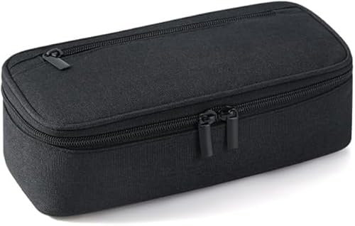 Federmäppchen, Große Kapazität Pencil Case, Federmappe Jungen, Federtaschen Großes Federmäppchen etui mit Reißverschluss für Schul- und Büromaterial (Schwarz)