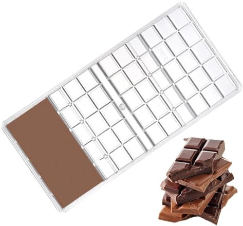 Thick Chocolate Bar Mold | Clear Acrylic Candy Bar Mold | Candy Making Molds, Handmade Baking Pastry Tools Mould for Mousse, Jelly, Pralines, Sweets